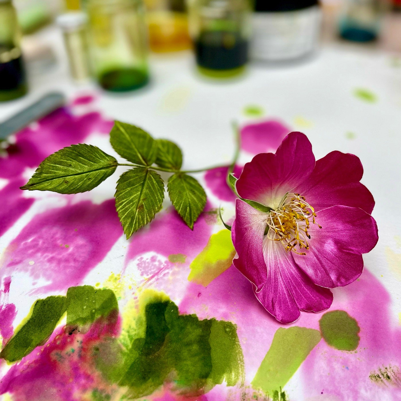 Anne Tomlin Guest Tutor Hand Embroidery Course 'Making Silk Flowers'