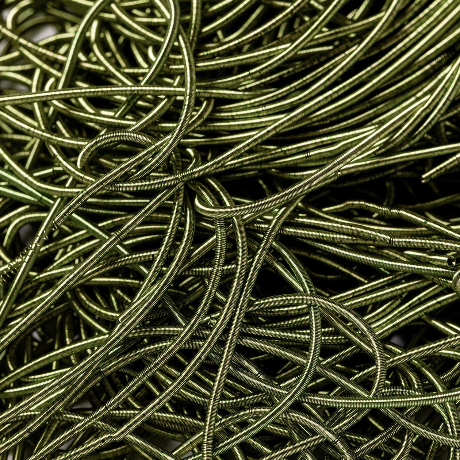 Spring Green Rough Goldwork Embroidery Bullion Close Up