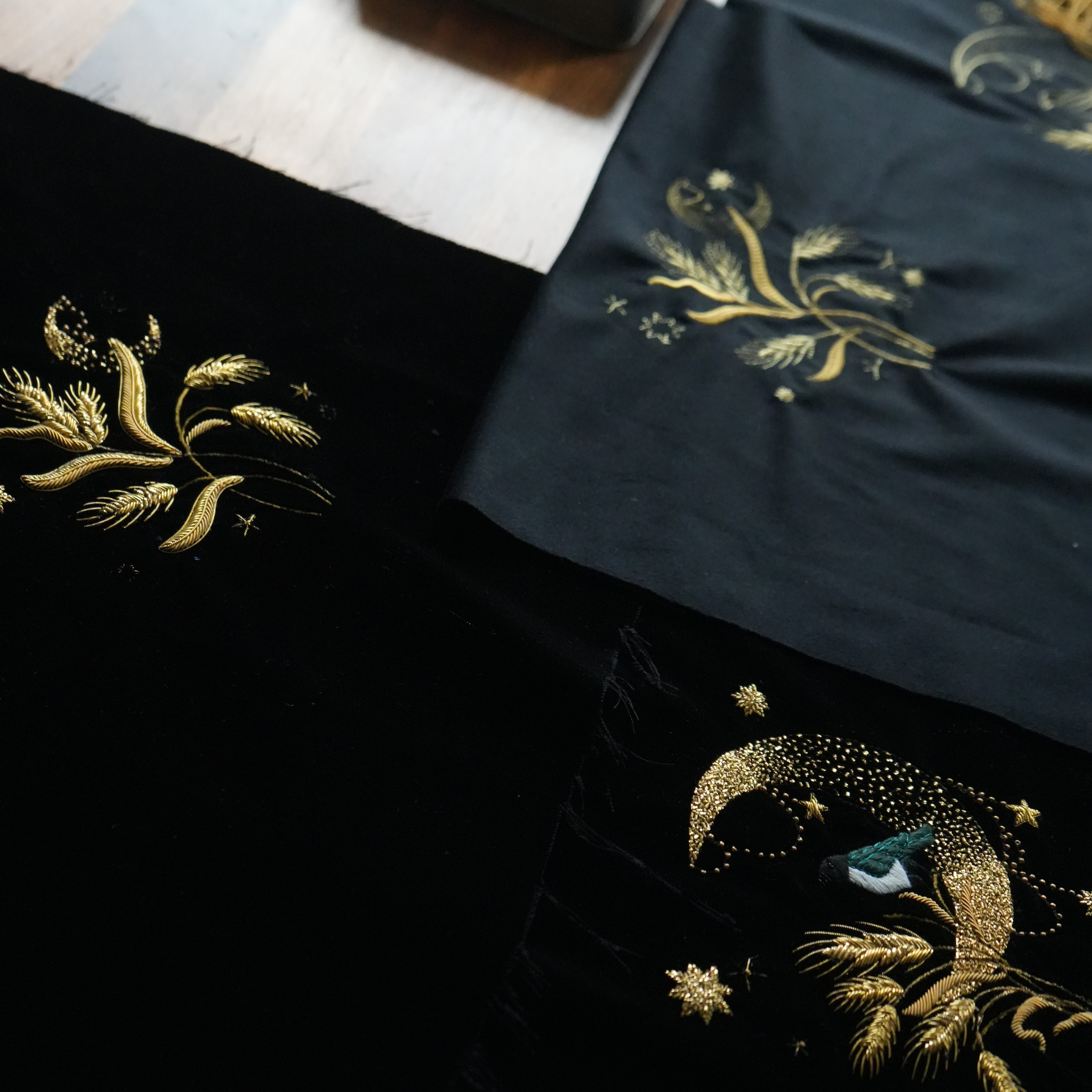 Bernadette Banner Goldwork Embroidery Kit Samples