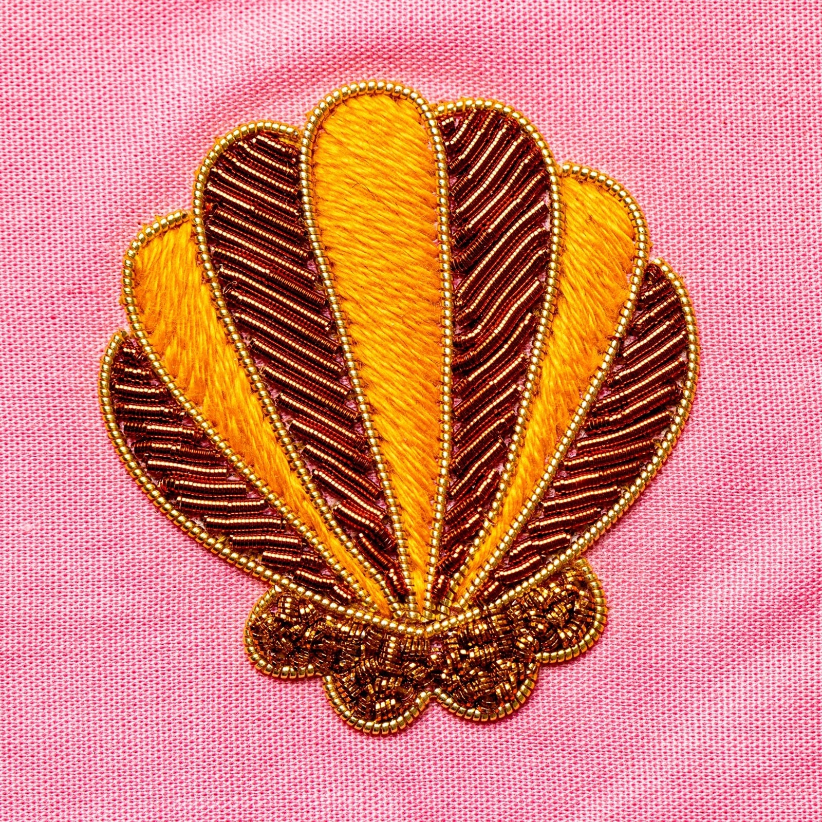 Clam Shell Goldwork Embroidery Workshop