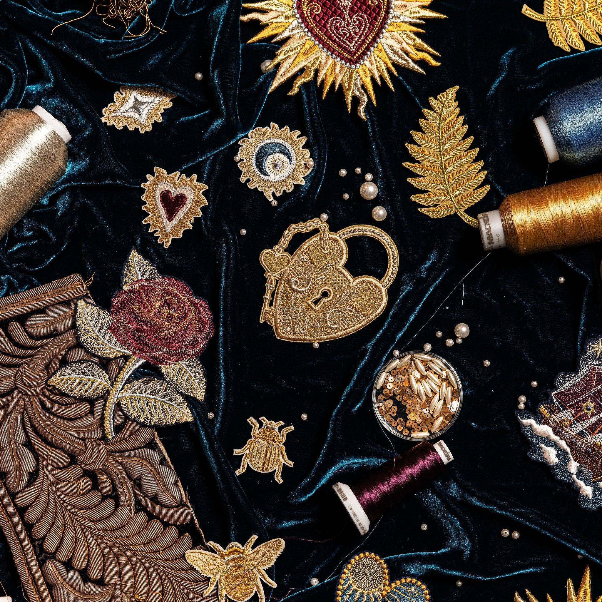 Classic Machine Embroidered Patch Collection