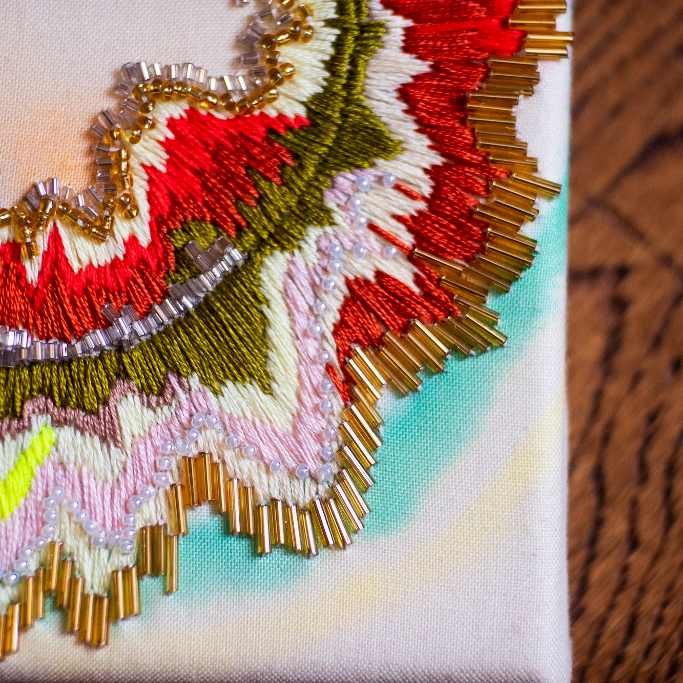 Copperlight Studio Guest Tutor hand embroidery course 'Painting with stitch'