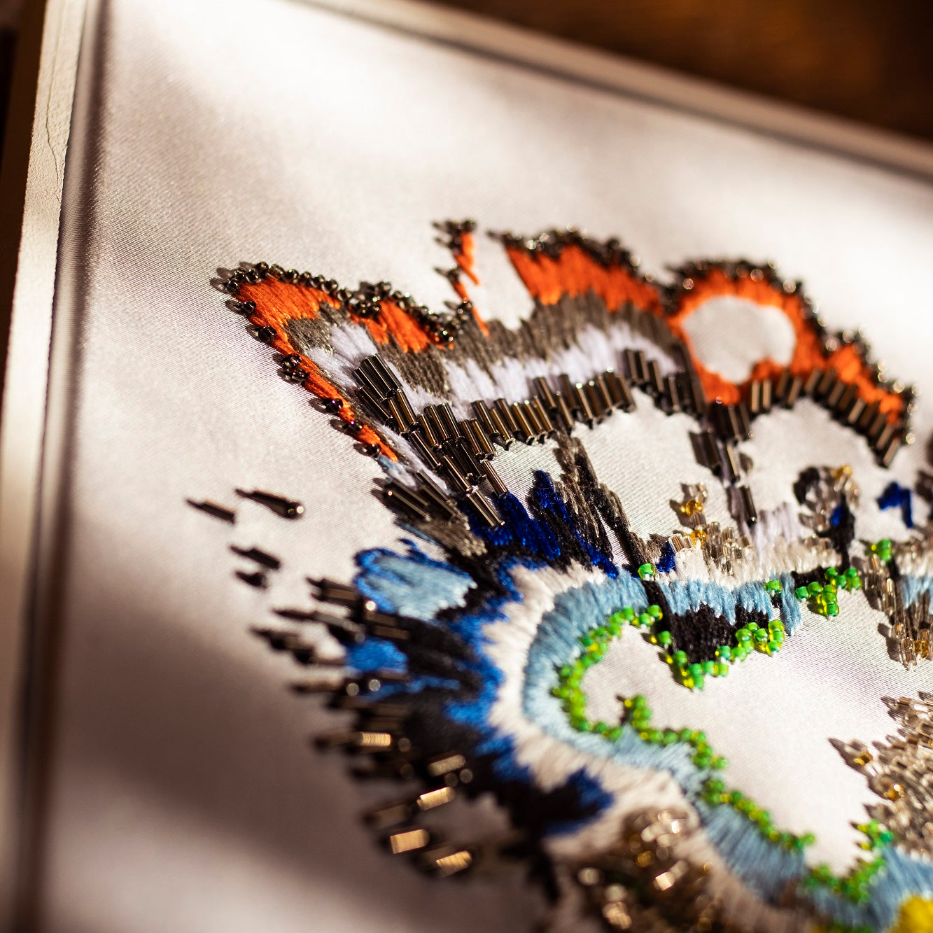 Copperlight Studio Guest Tutor hand embroidery course 'Painting with stitch'