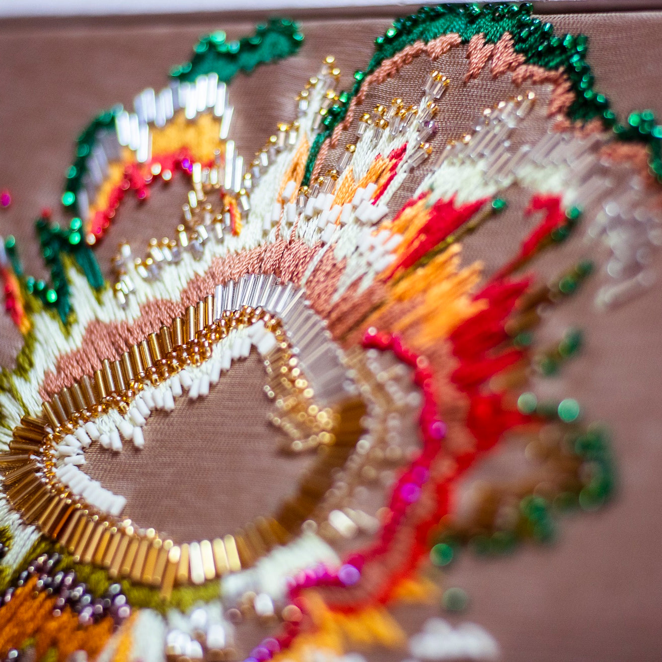 Copperlight Studio Guest Tutor hand embroidery course 'Painting with stitch'
