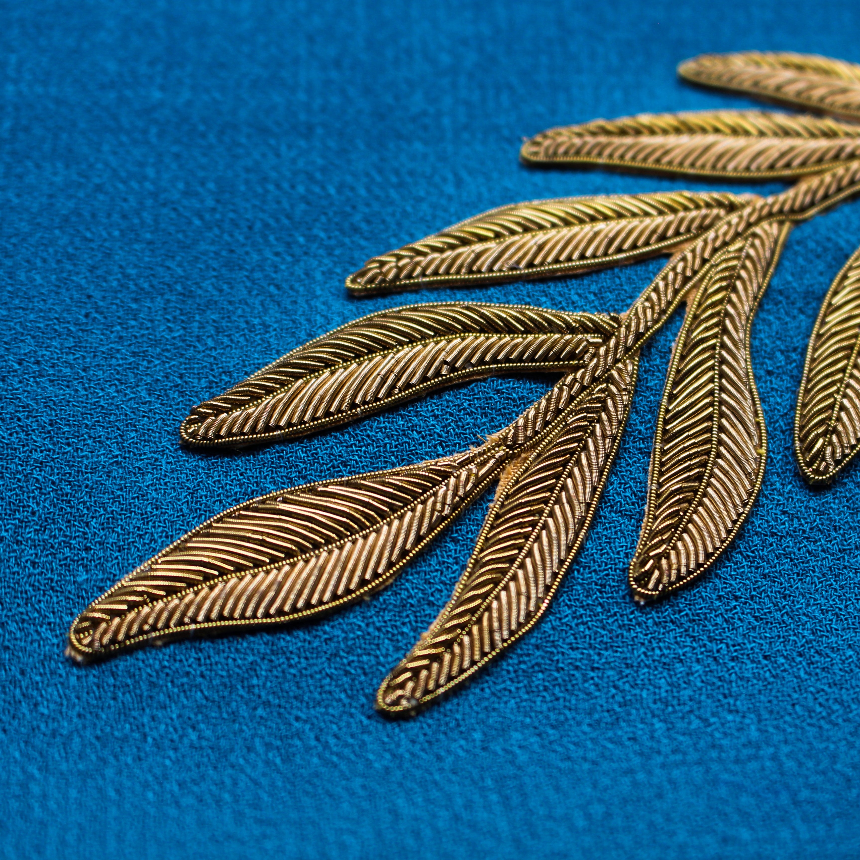Coronation Fern Hand Embroidery Sample