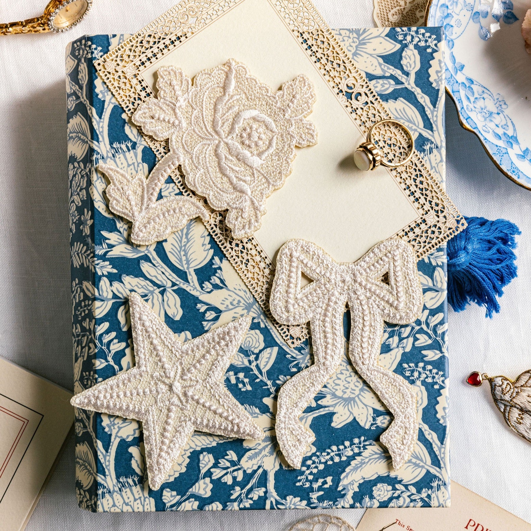 Embroidered Love Lace Patch Set - Valentines Collection 2026