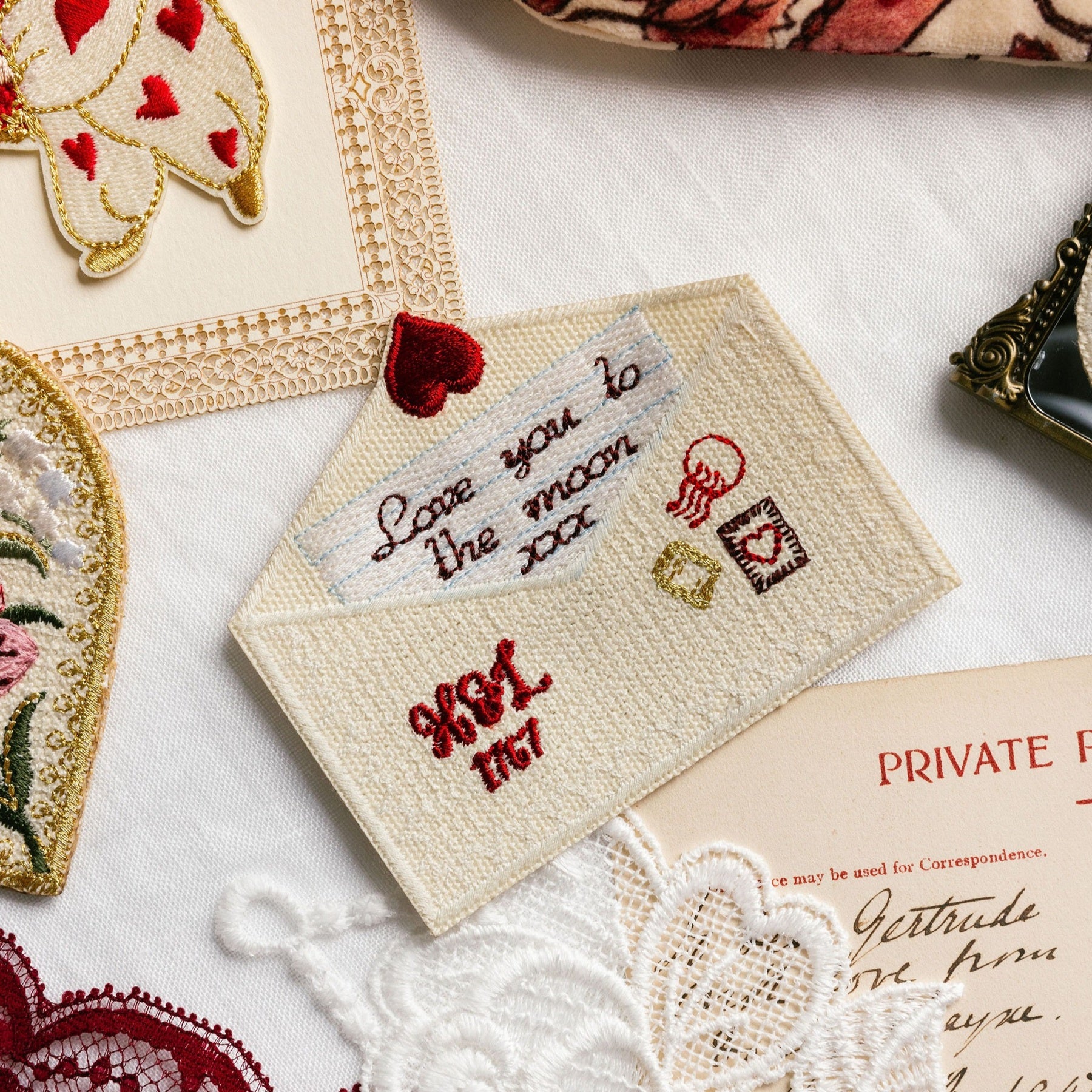 Embroidered Love Letter Patch - Valentines Collection 2026
