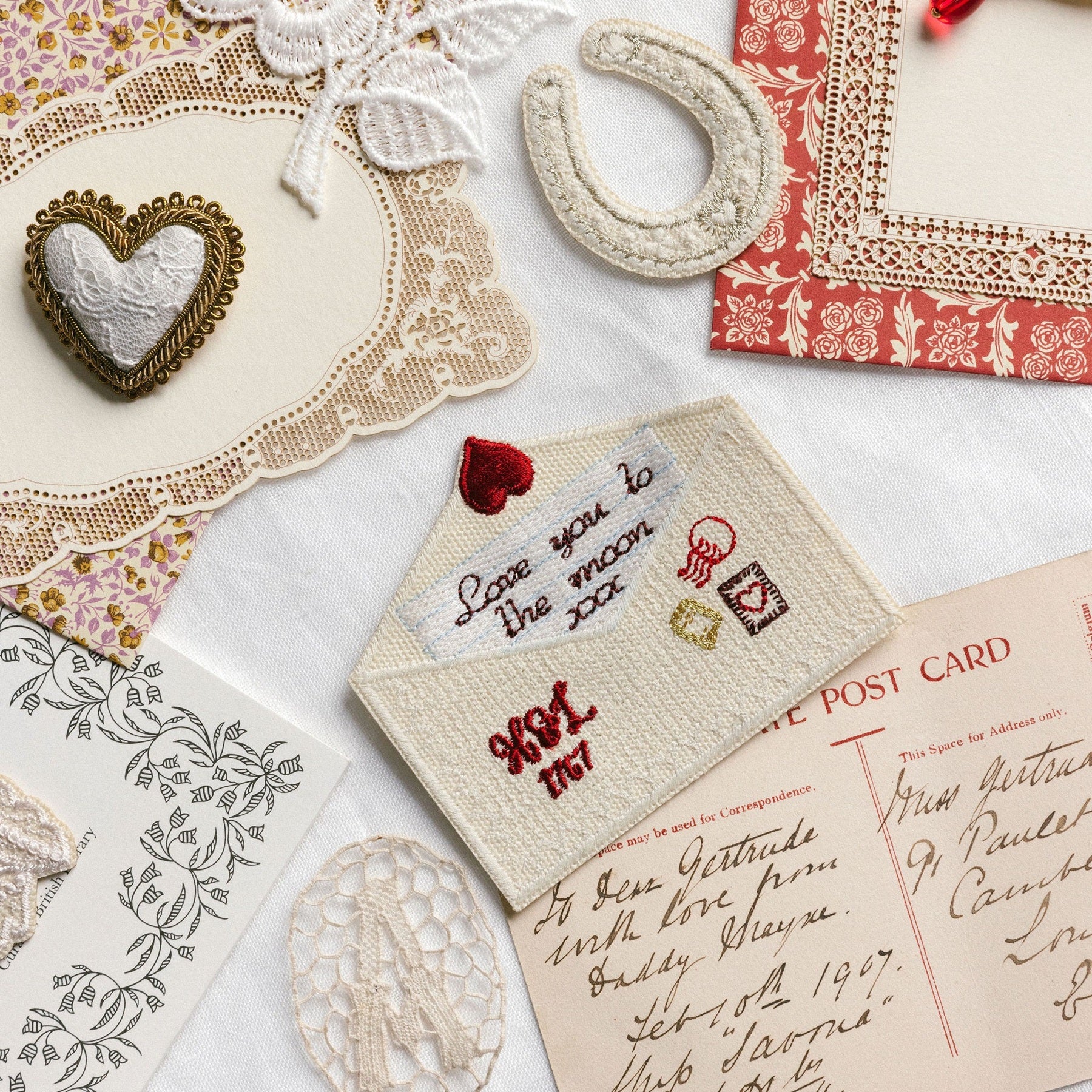Embroidered Love Letter Patch - Valentines Collection 2026