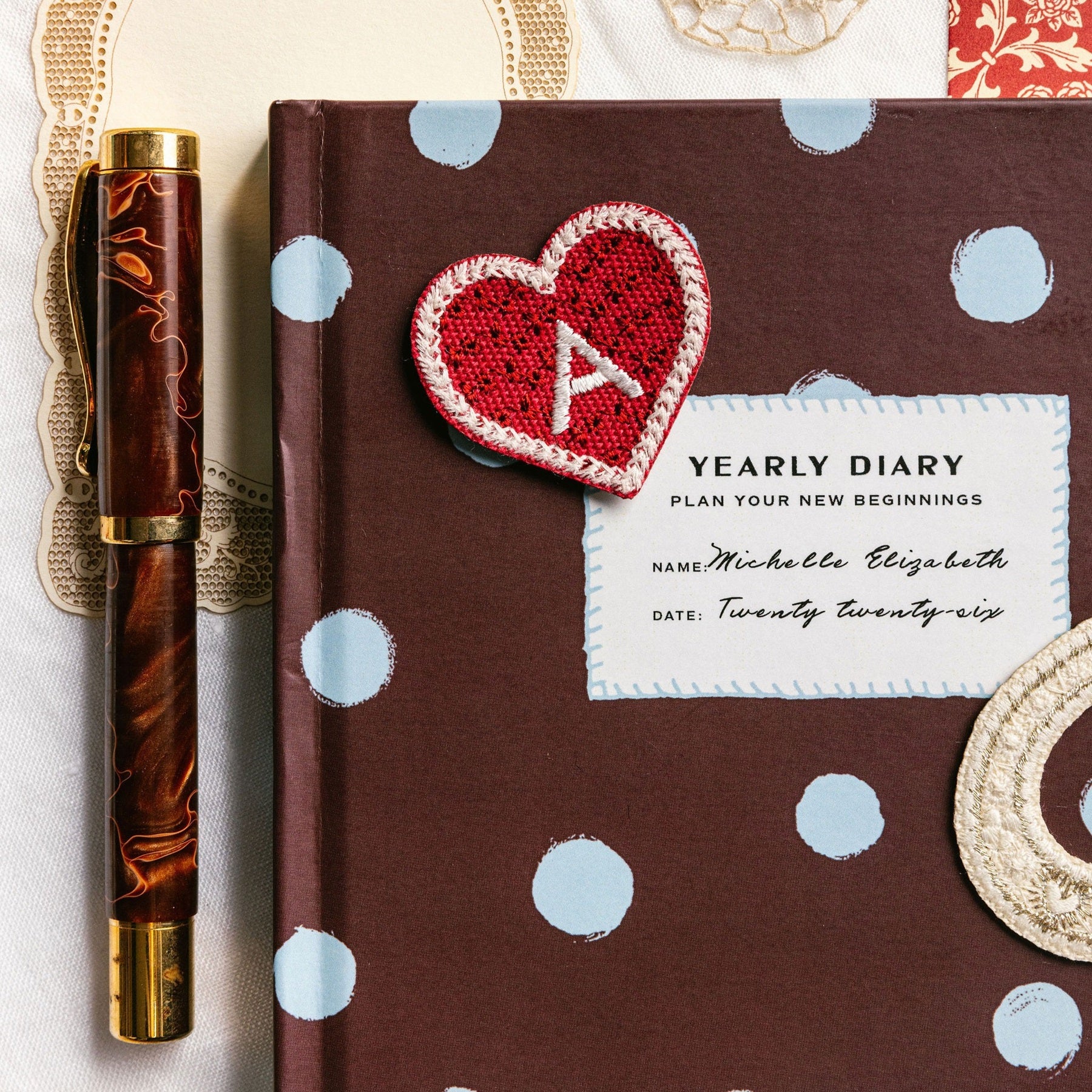 Embroidered Tokens of Love Patch Set - Valentines Collection 2026