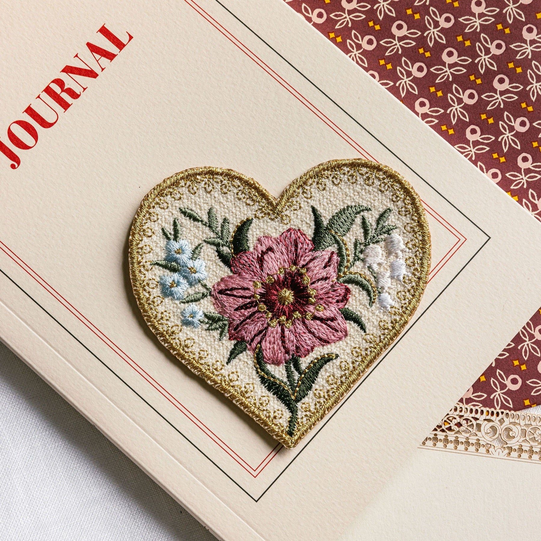 Embroidered Victorian Locket Patch - Valentines Collection 2026