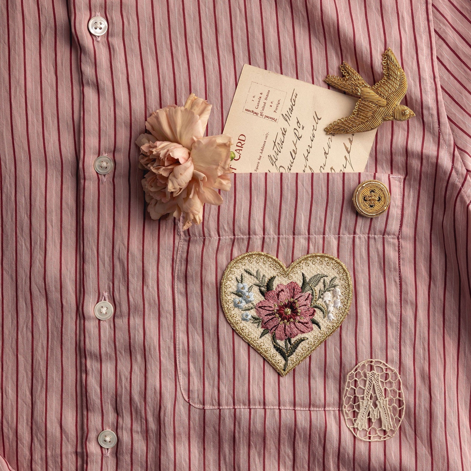 Embroidered Victorian Locket Patch - Valentines Collection 2026