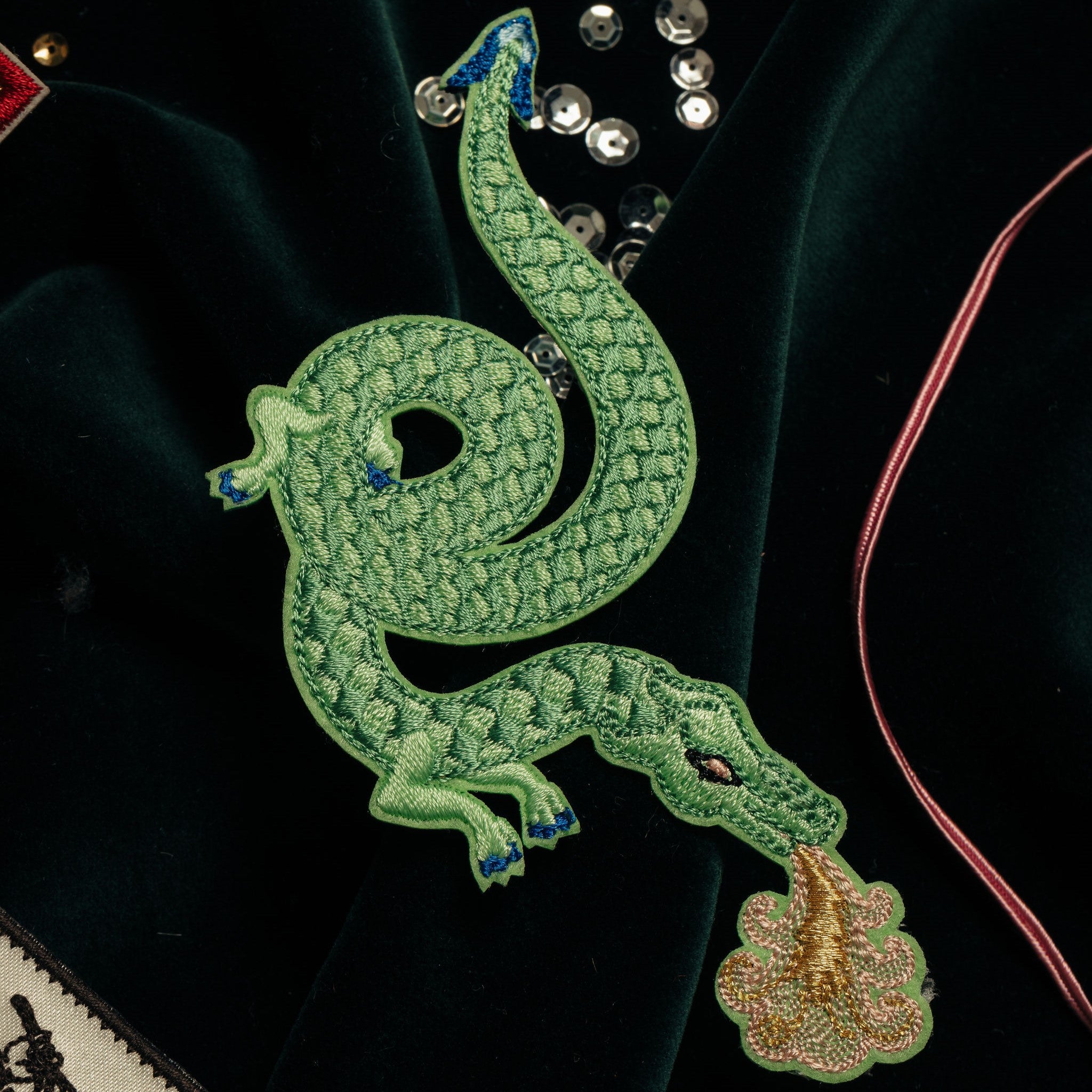 Fairy Tale Collection - Embroidered Dragon Patch