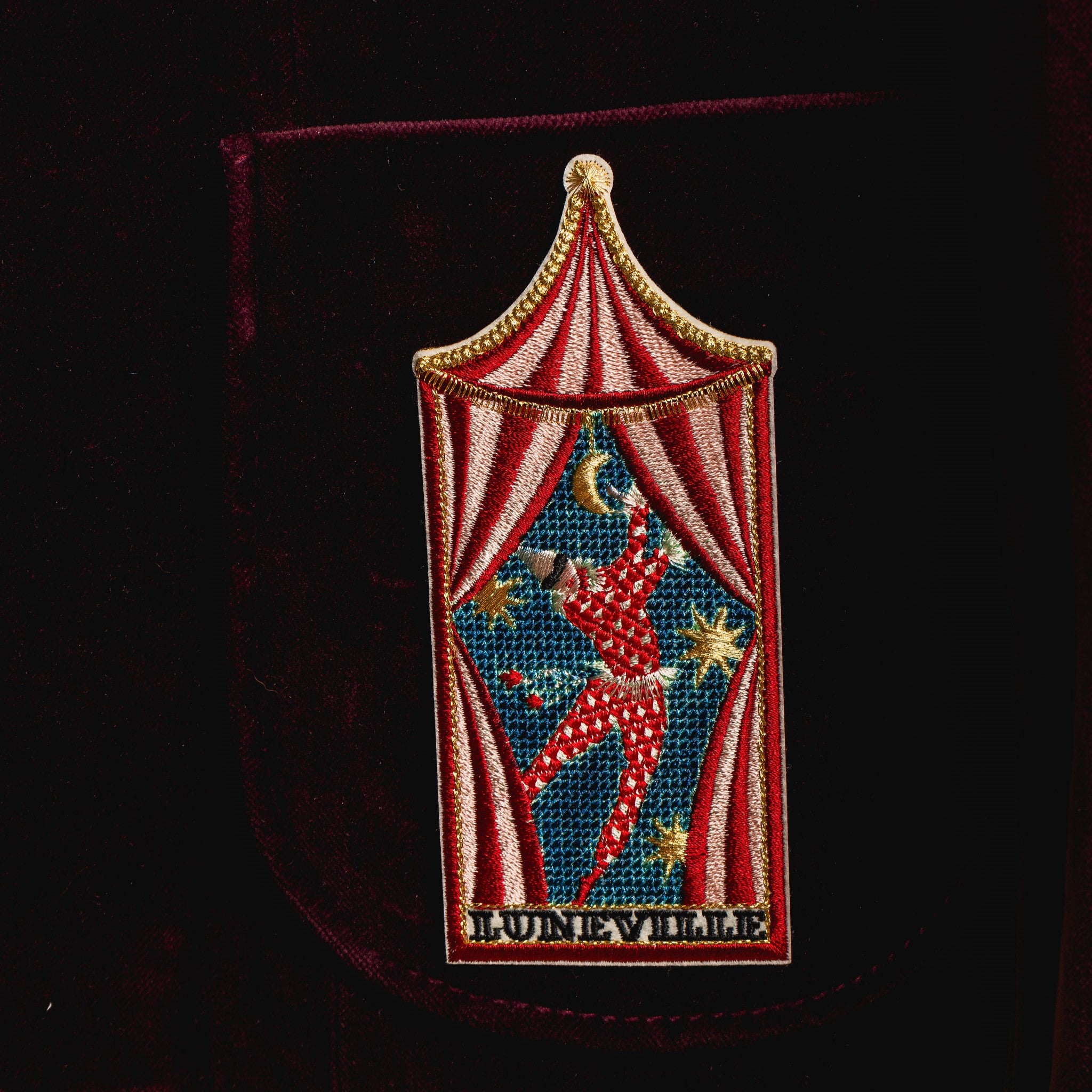 Fairy Tale Collection - Embroidered Harlequin Patch