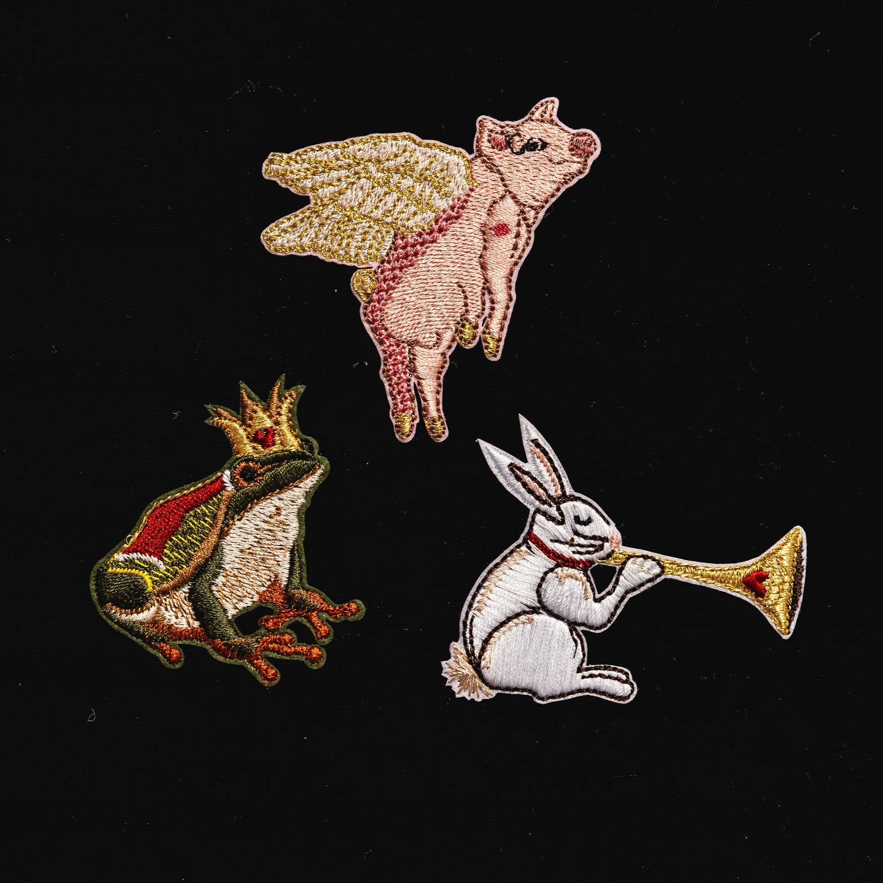 Fairy Tale Collection - Embroidered Medieval Mascot Patches