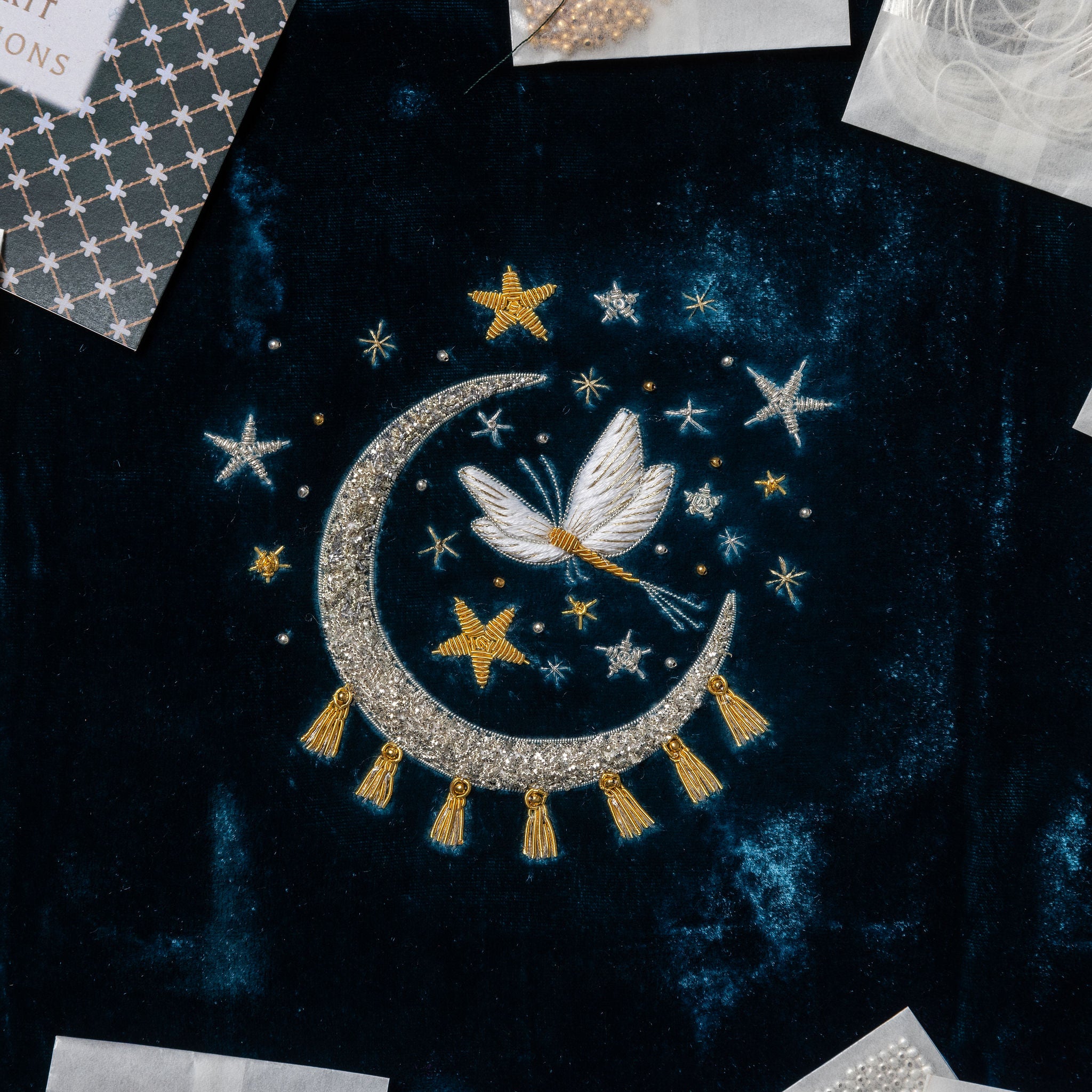 Fairytale Collection - Fairy Moon Goldwork Embroidery Kit