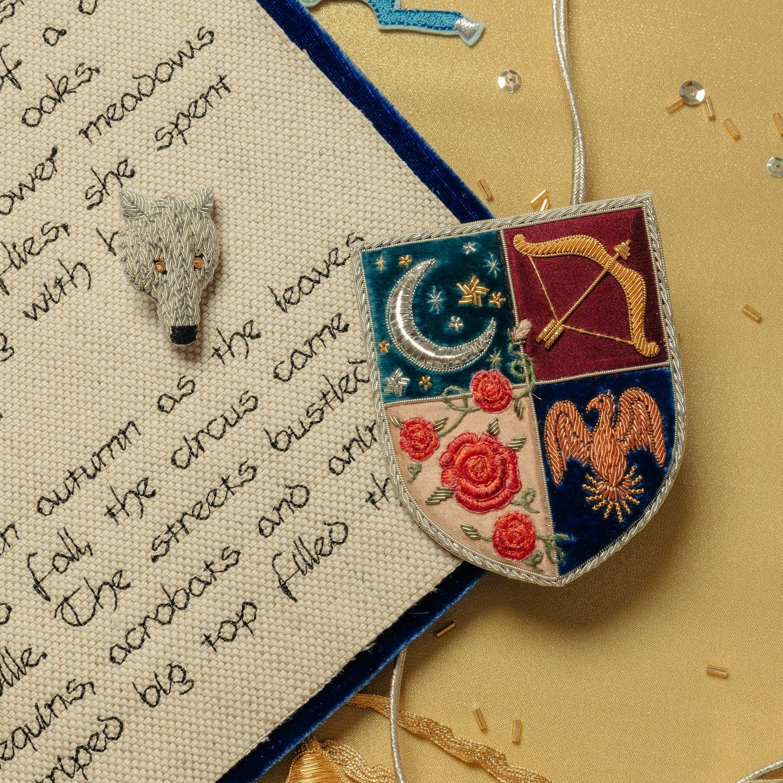 Fairytale Collection - Hand Embroidered Brooches