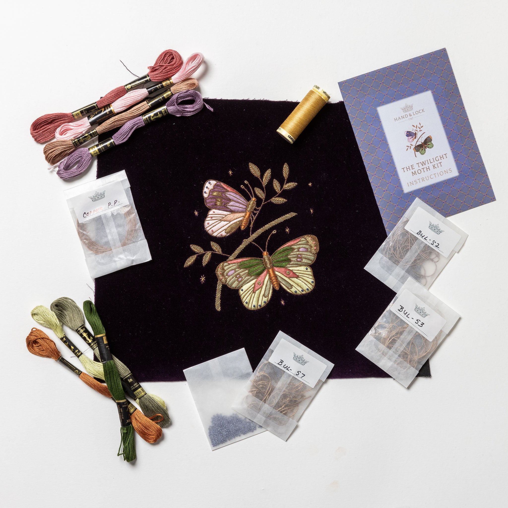 Fairytale Collection - Twilight Moth Goldwork Embroidery Kit