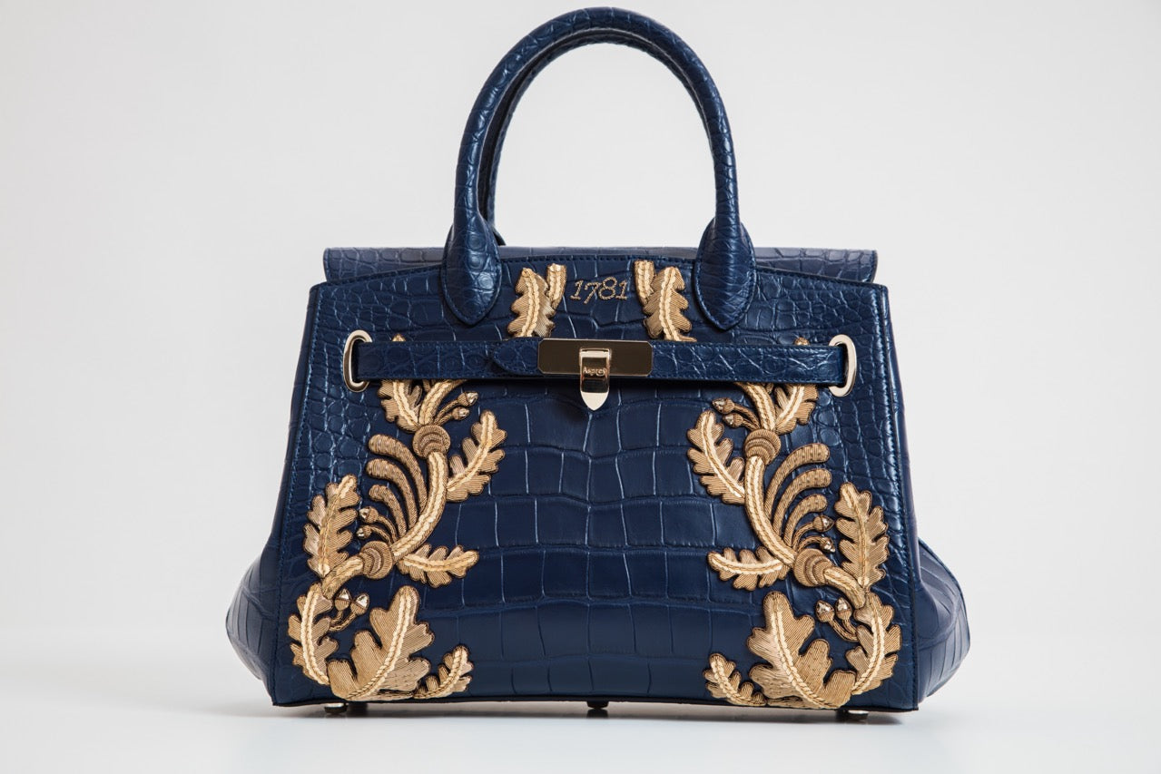 Finished Goldwork Embroidered Bag