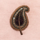 Floral Anthology Collection - Paisley Leaf Goldwork Embroidery Kit