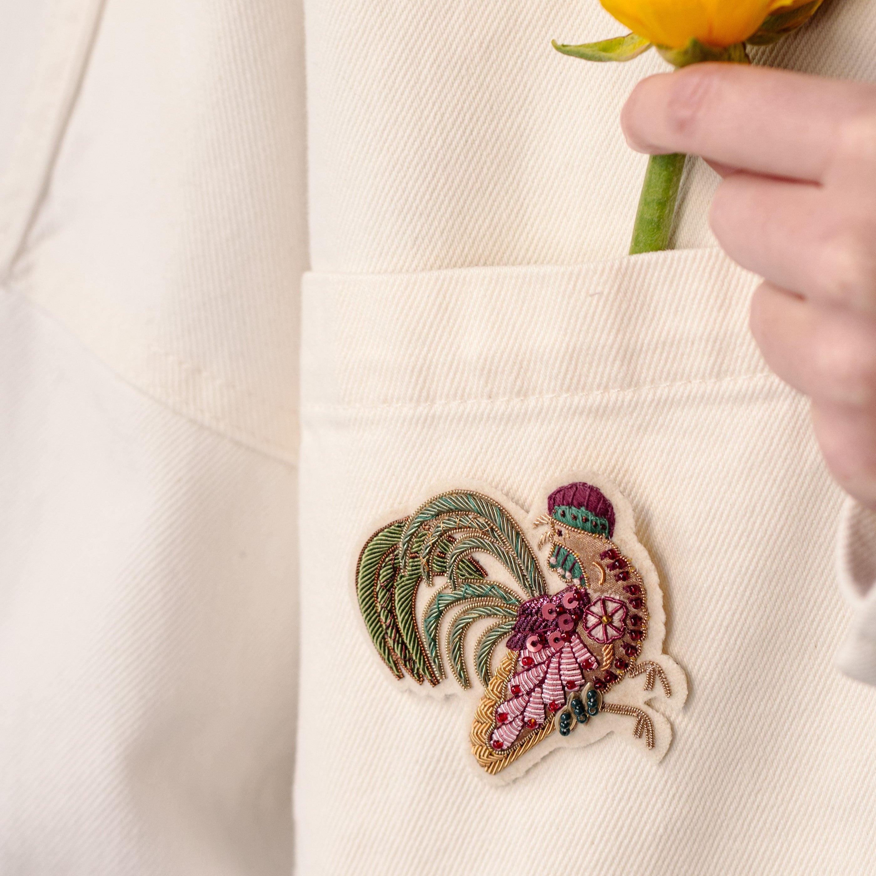 Floral Anthology Collection - The Cockerel Brooch