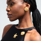 Goldwork Collection Mixed Hand Embroidered Brooches