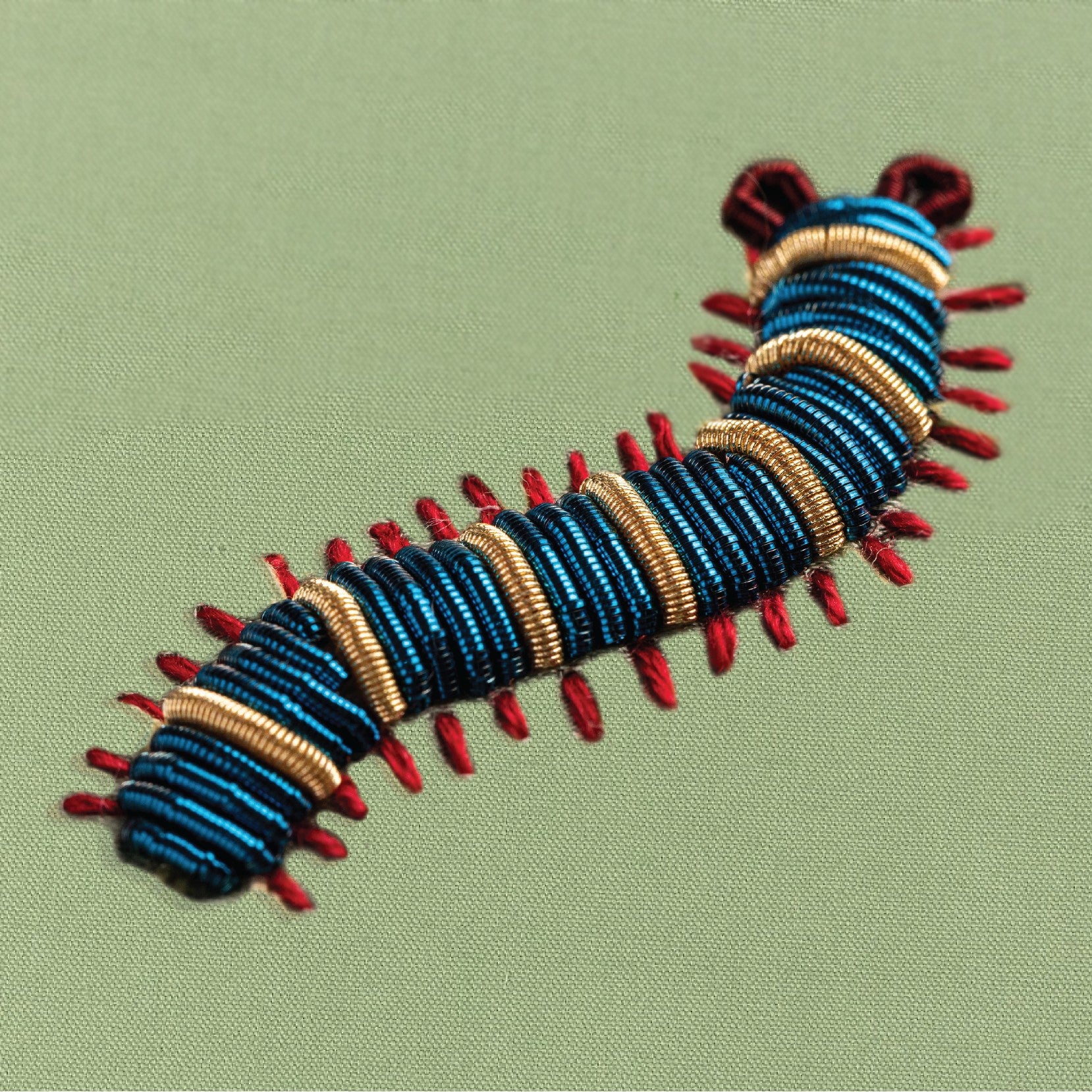 Goldwork Embroidery Taster Course - Curious Caterpillar