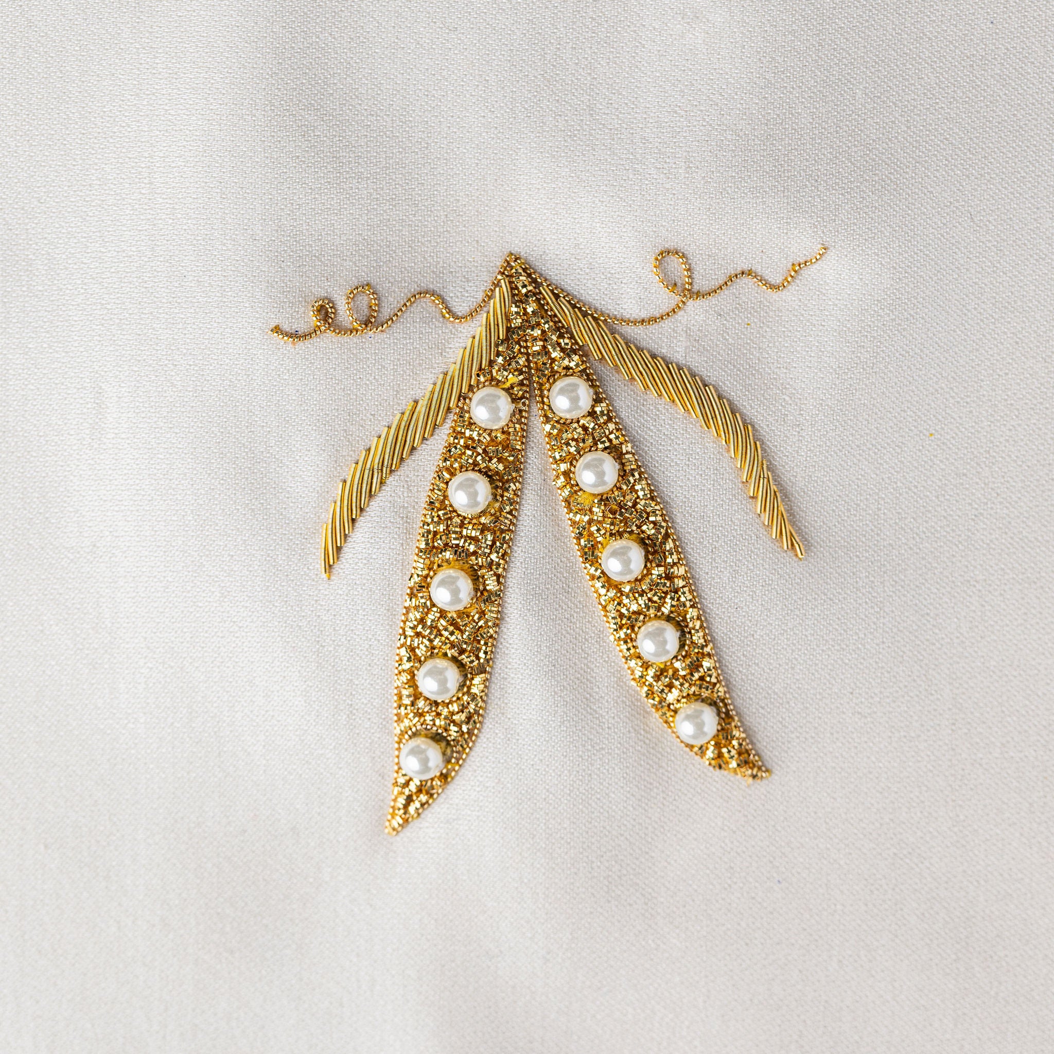 Goldwork Embroidery Taster Course - Peas in a Pod