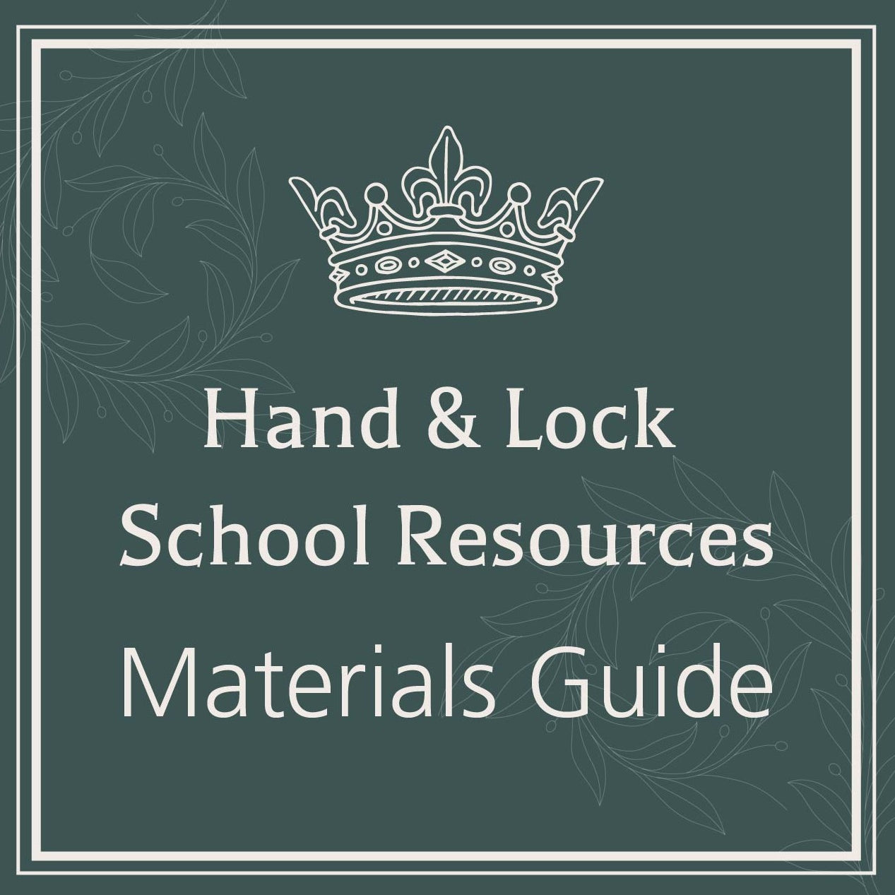 Hand & Lock Resources: Materials Guide - Free Embroidery Resources