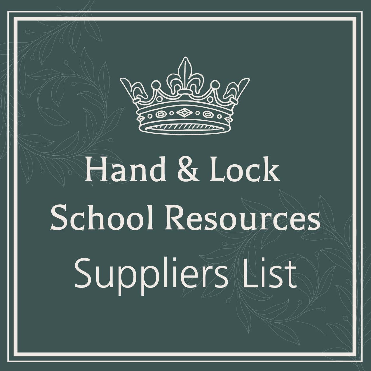 Hand & Lock Resources: Suppliers List - Free Embroidery Resources