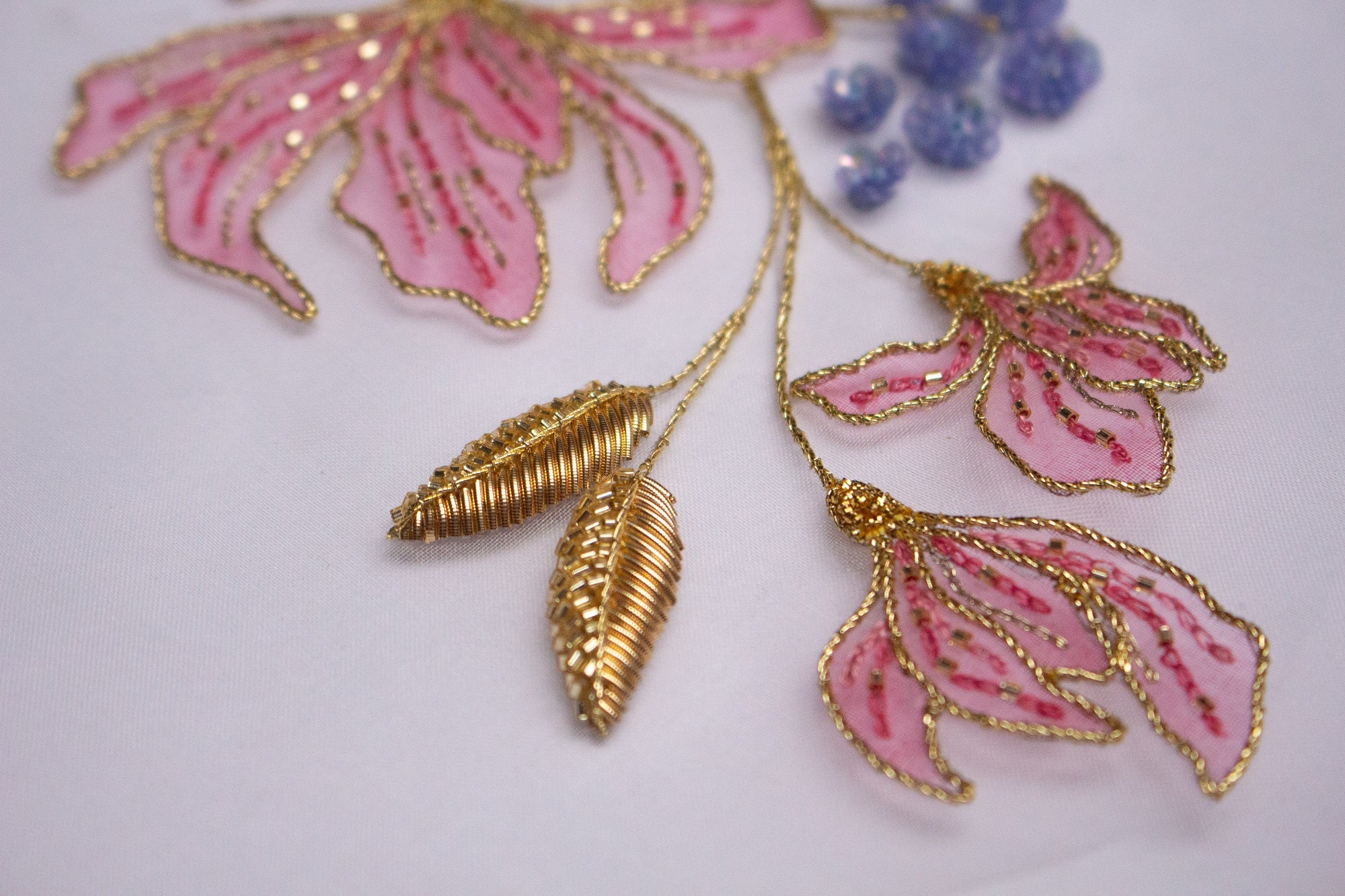 Hand and Lock School Hand Embroidery Course - Floral Painting and Embellishment