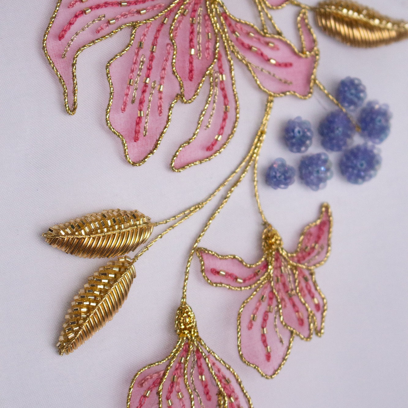 Hand and Lock School Hand Embroidery Course - Floral Painting and Embellishment