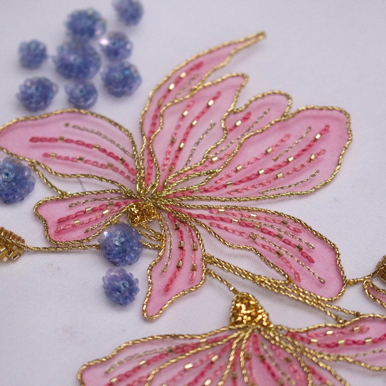 Hand and Lock School Hand Embroidery Course - Floral Painting and Embellishment