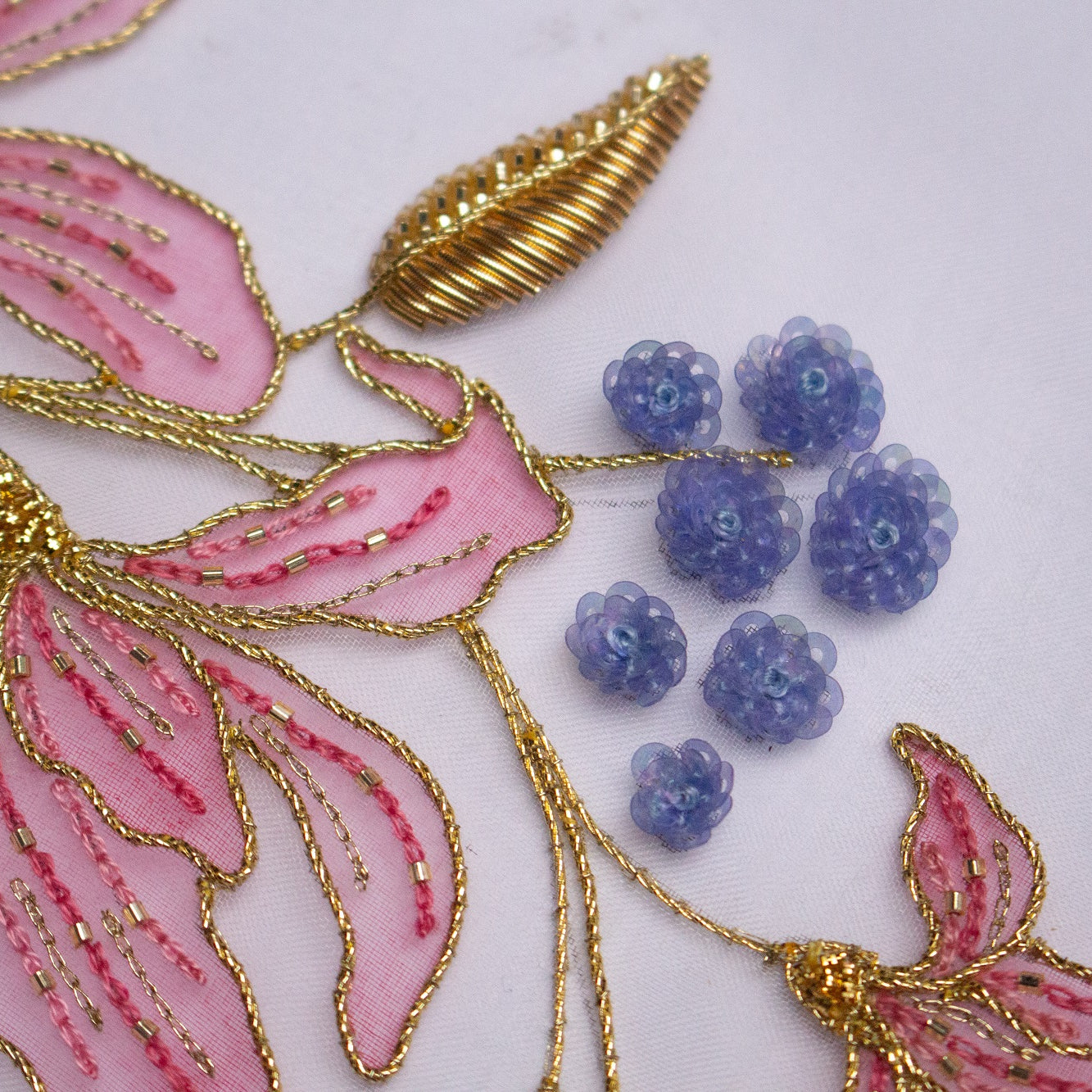 Hand and Lock School Hand Embroidery Course - Floral Painting and Embellishment