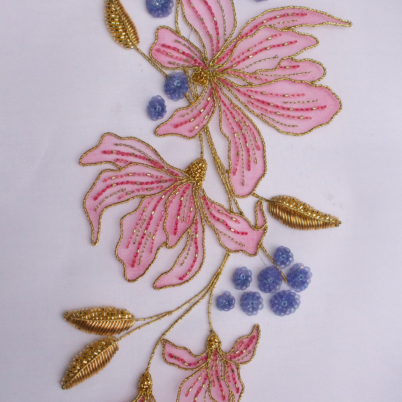 Hand and Lock School Hand Embroidery Course - Floral Painting and Embellishment