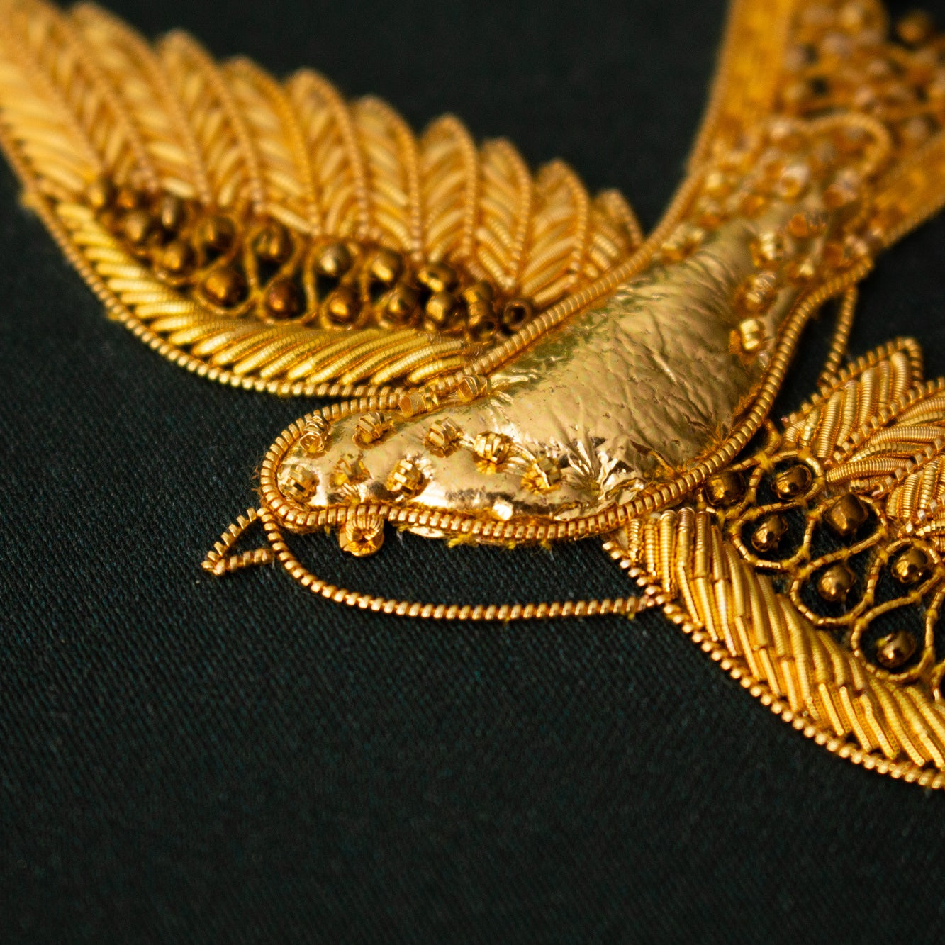 Hand and Lock School Hand Embroidery Course - Goldwork Swallow