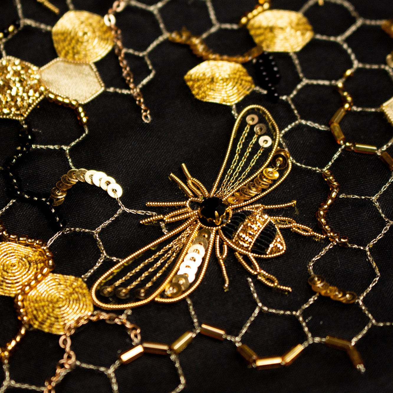 Hand and Lock School Hand Embroidery Course - Goldwork and Tambour Beehive