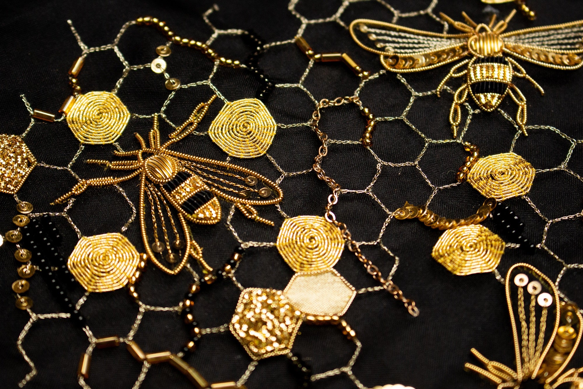 Hand and Lock School Hand Embroidery Course - Goldwork and Tambour Beehive