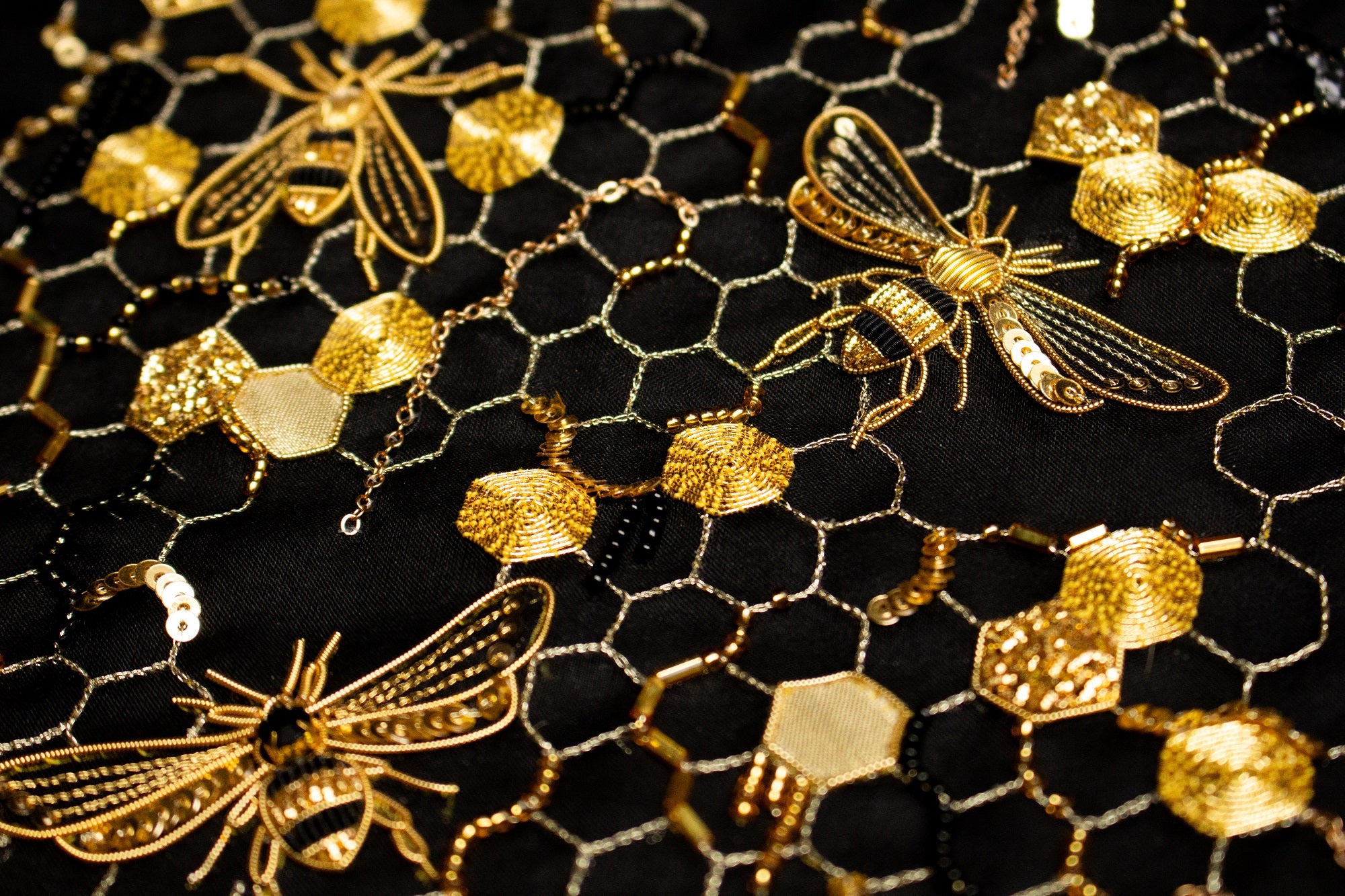 Hand and Lock School Hand Embroidery Course - Goldwork and Tambour Beehive