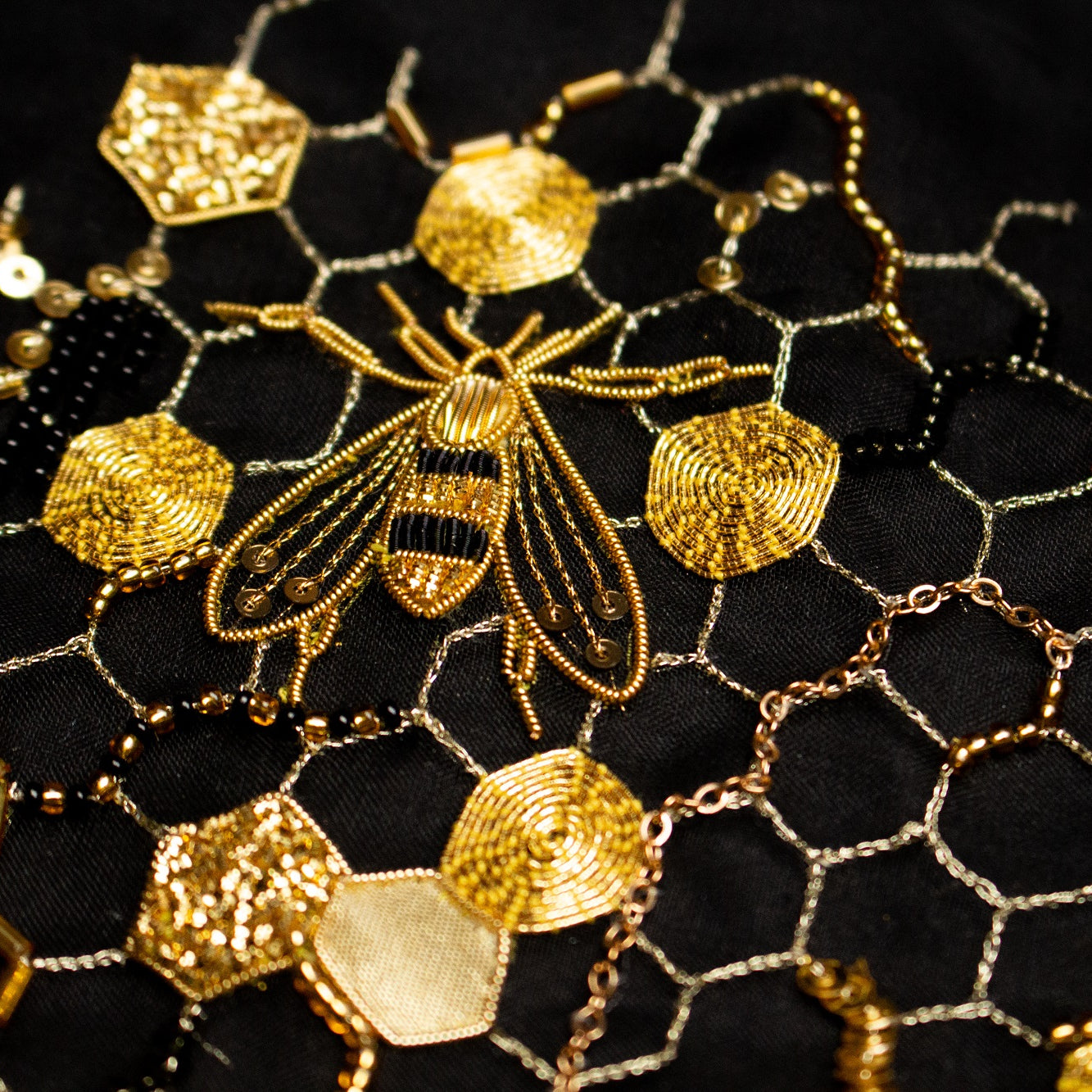 Hand and Lock School Hand Embroidery Course - Goldwork and Tambour Beehive