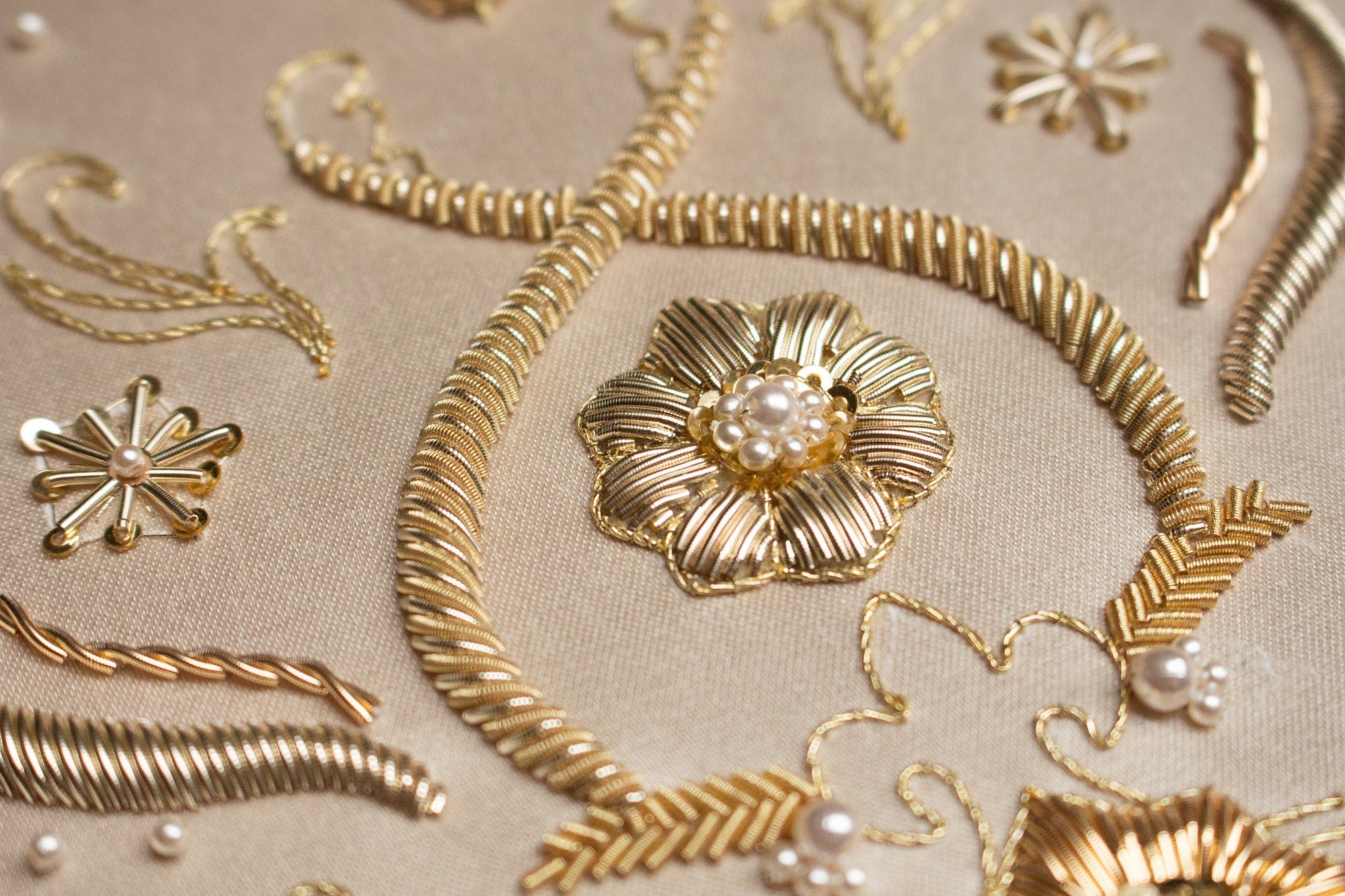 Hand and Lock School Hand Embroidery Course - Goldwork for Couture Fashion