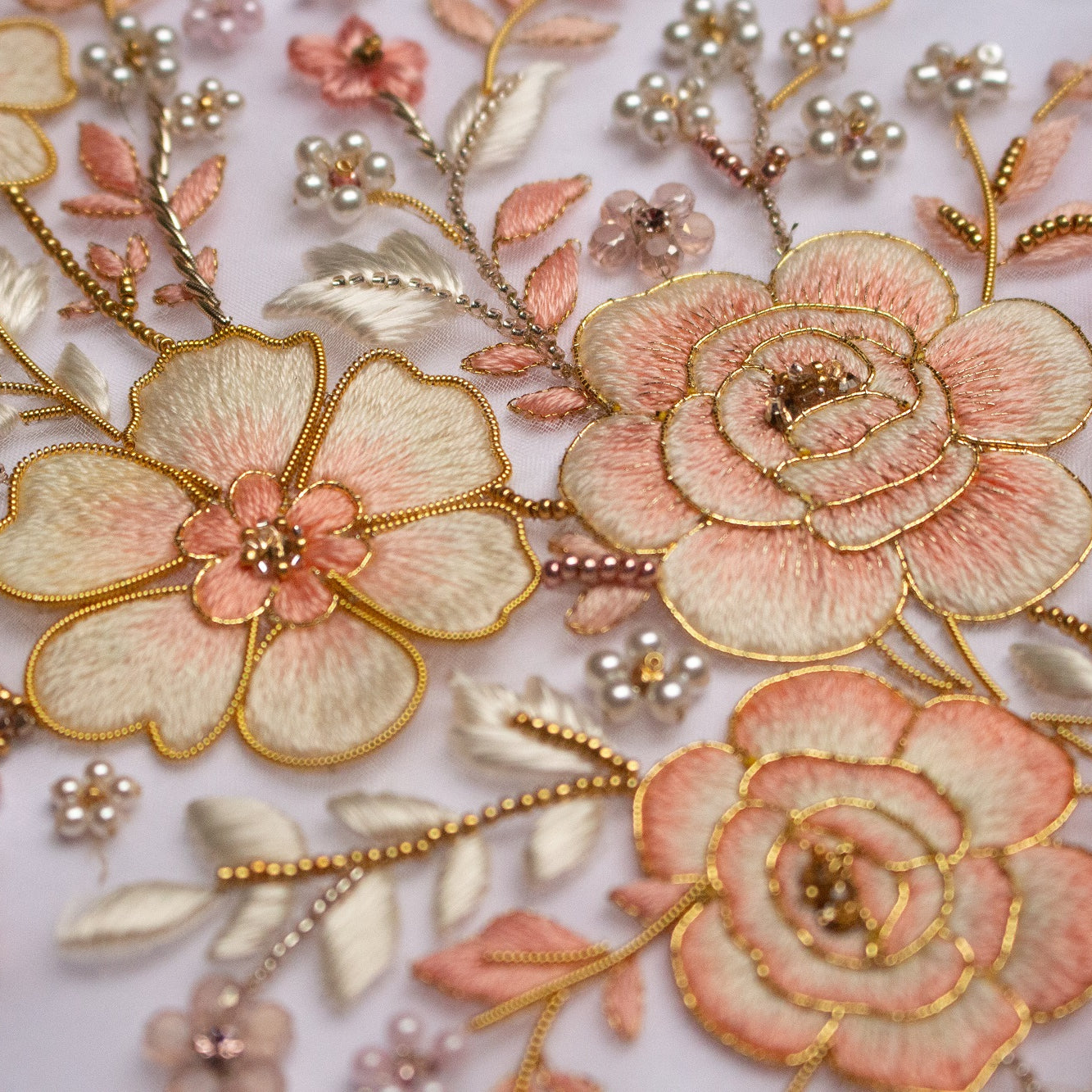 Hand and Lock School Hand Embroidery Course - Haute Couture Floral Embellishment