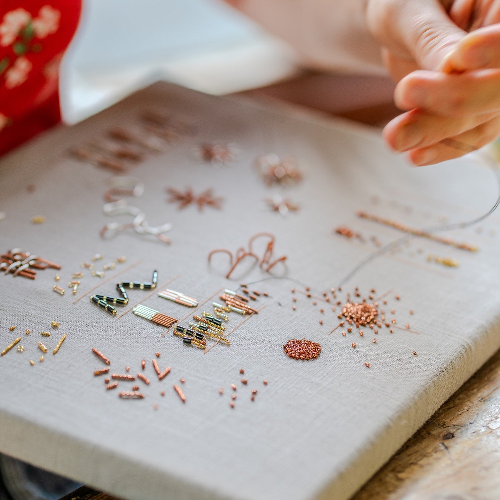 Hanny Newton Guest Tutor Hand Embroidery Course 'Texture and Shine'