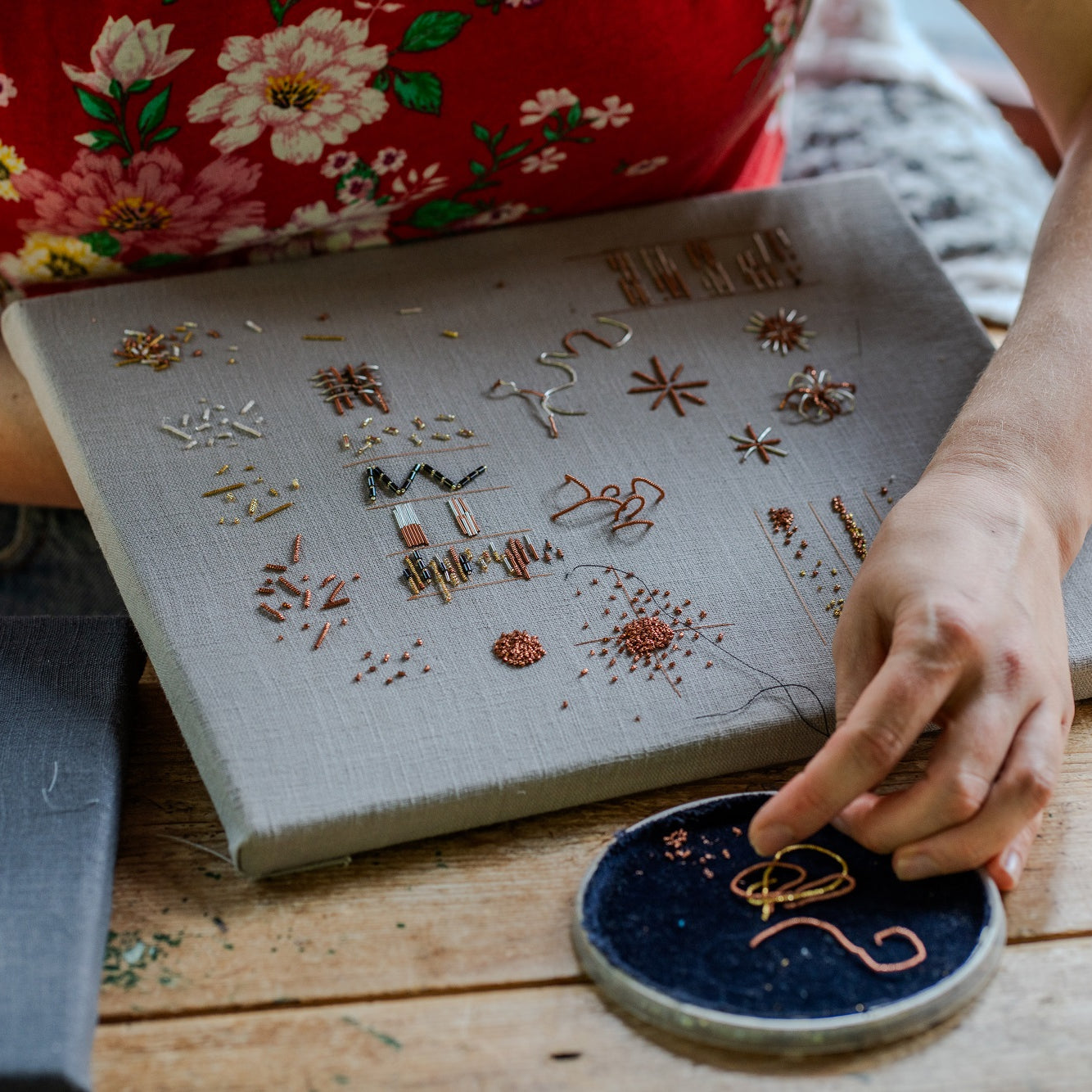 Hanny Newton Guest Tutor Hand Embroidery Course 'Texture and Shine'