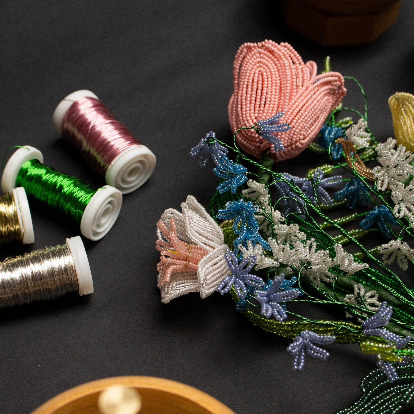 Holly Parr Guest Tutor Hand Beading Course 'Beaded Blooms'