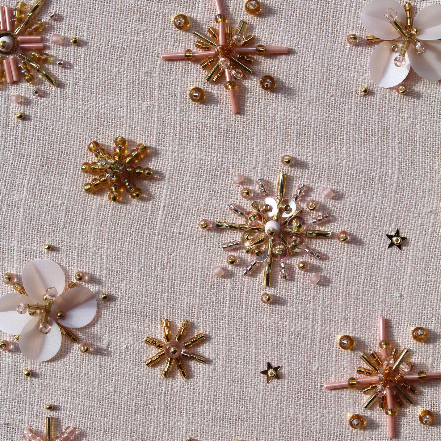 Imogen Melissa Guest Tutor hand embroidery course 'Beaded and Embellished Motifs'