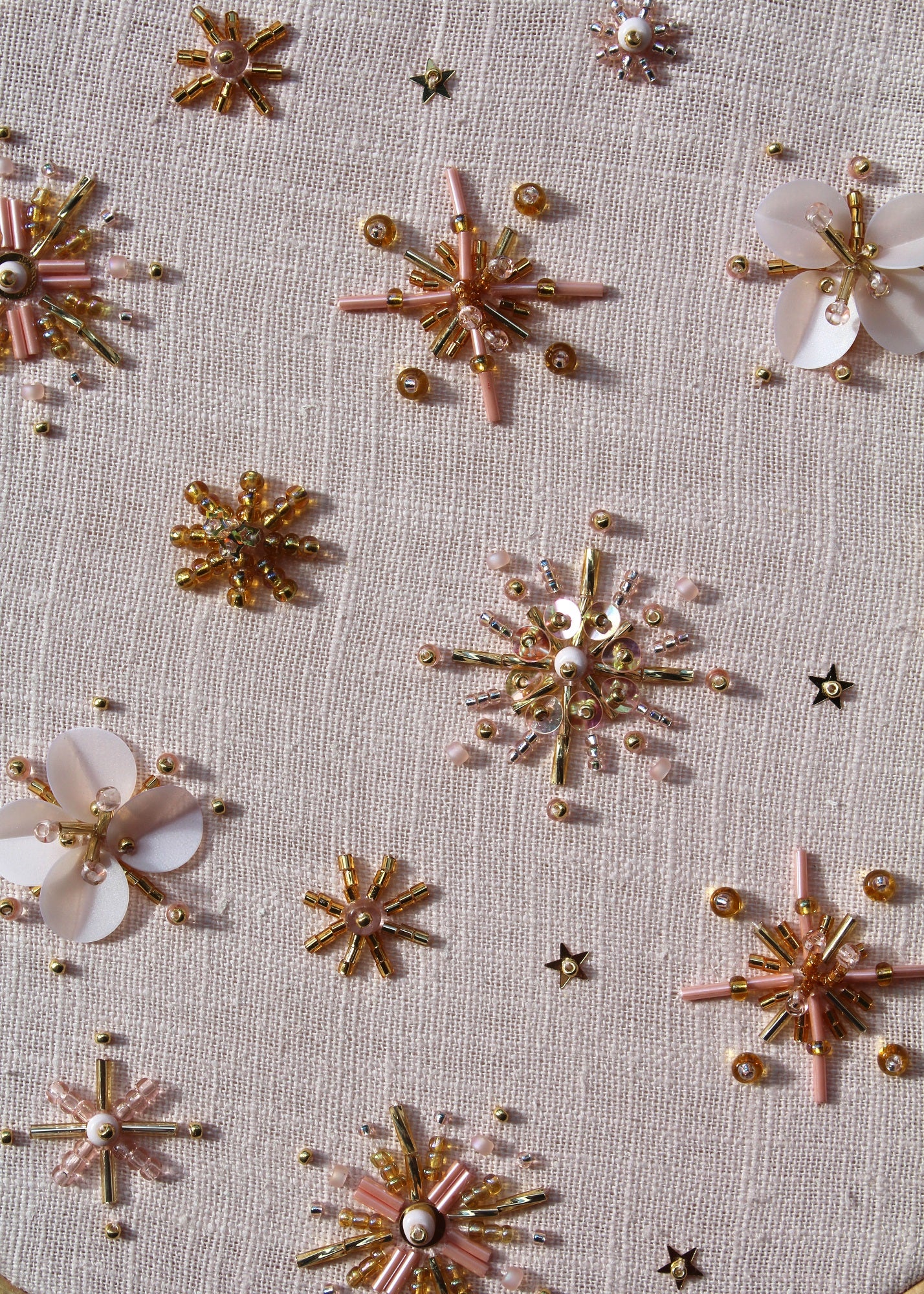 Imogen Melissa Guest Tutor hand embroidery course 'Beaded and Embellished Motifs'