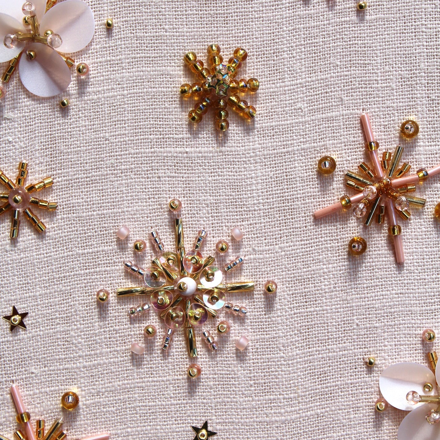 Imogen Melissa Guest Tutor hand embroidery course 'Beaded and Embellished Motifs'