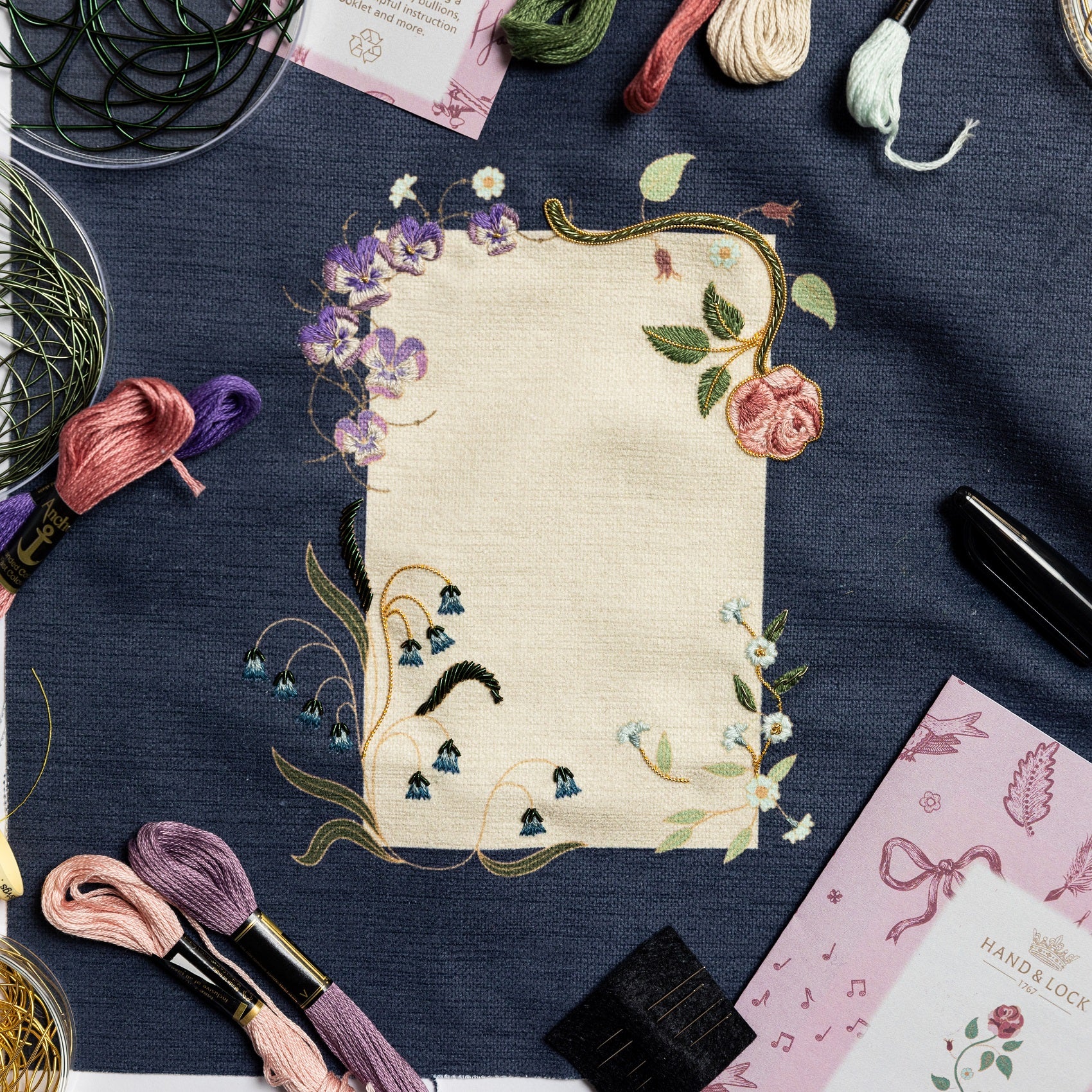 Jane Austen Embroidery Kit - Sample