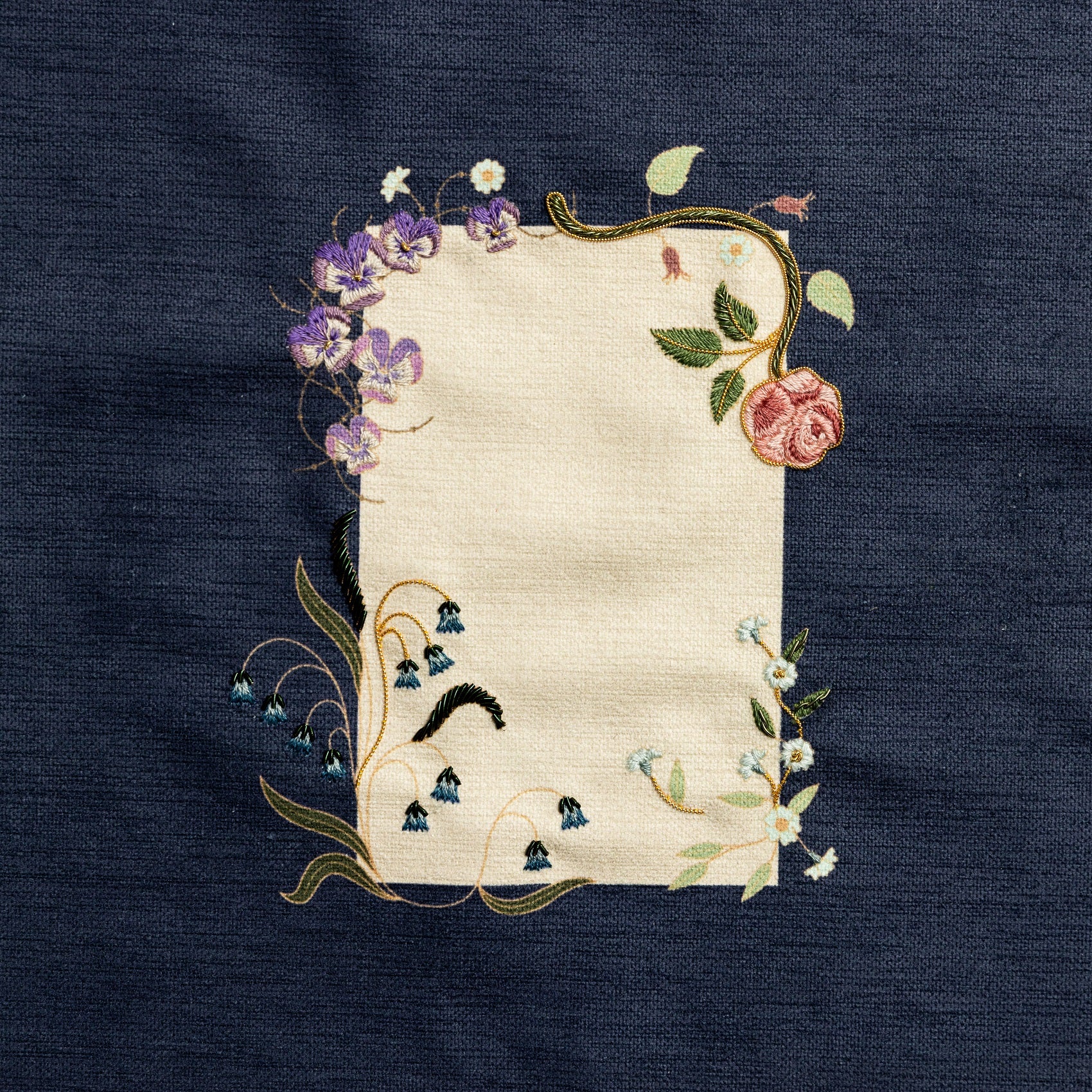 Jane Austen Embroidery Kit - Sample Close Up