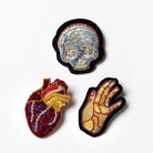 Lizzie Gray Hand Embroidered Goldwork Brooches